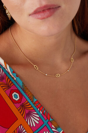 Necklace the good life with stones - gold h5 Picture3